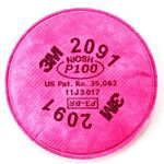 FILTER P100 3M #2091 2/PK