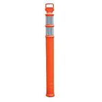DELINEATOR POST ONLY W/2 REF STRP *NO BASE* ORANGE
