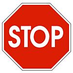 STOP SIGN, 24"" X 24