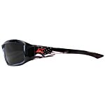 BRAZEAU PATRIOT 1 - BLACK & AMERICAN FLAG FRAME / SMOKE LENSES